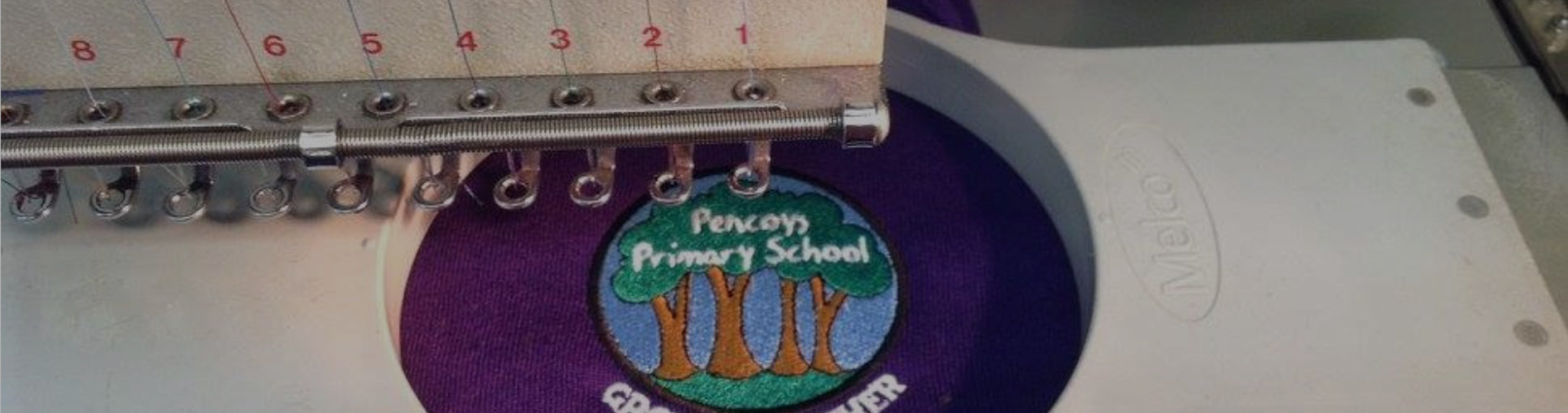Embroidery banner