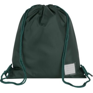 Premium Plain Pe Bag In Bottle Green., St. Meriadoc CE Infant Academy, St. Meriadoc CE Junior School, PE Kit