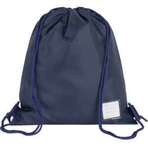 Premium Plain PE Bag In Navy Blue., Kehelland Village School, Nancealverne School, Pensans C.P. School, Weeth School, PE Kit