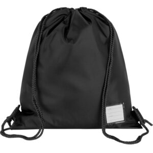 Premium Plain PE Bag In Black., Treleigh C.P. School, PE Kit