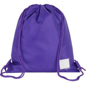 Premium Plain PE Bag In Purple., Pencoys Primary School, PE Kit