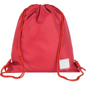 Premium Plain PE Bag In Red., Treloweth Primary School, PE Kit, St. Mary's Catholic Primary School, Lanner Primary School, St. Hilary School, St. John's R.C. School, Stithians C.P. School, Trevithick Learning Academy