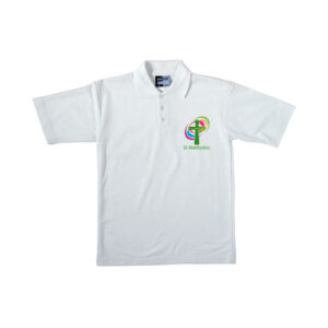 St. Meriadoc Infant CE Academy White Polo Shirt, St. Meriadoc CE Infant Academy