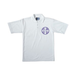 St. Breock Primary School White Polo Shirt, St. Breock Primary School