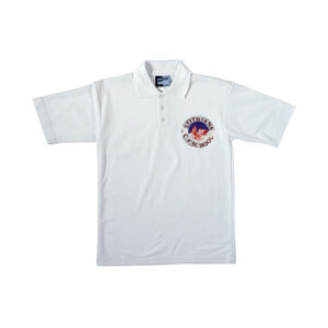Stithians C.P. School White Polo Shirt, Stithians C.P. School